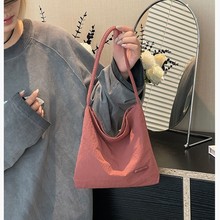 Colorful Fox韩系ins新款女士手拎包轻便休闲百搭轻便尼龙布包包