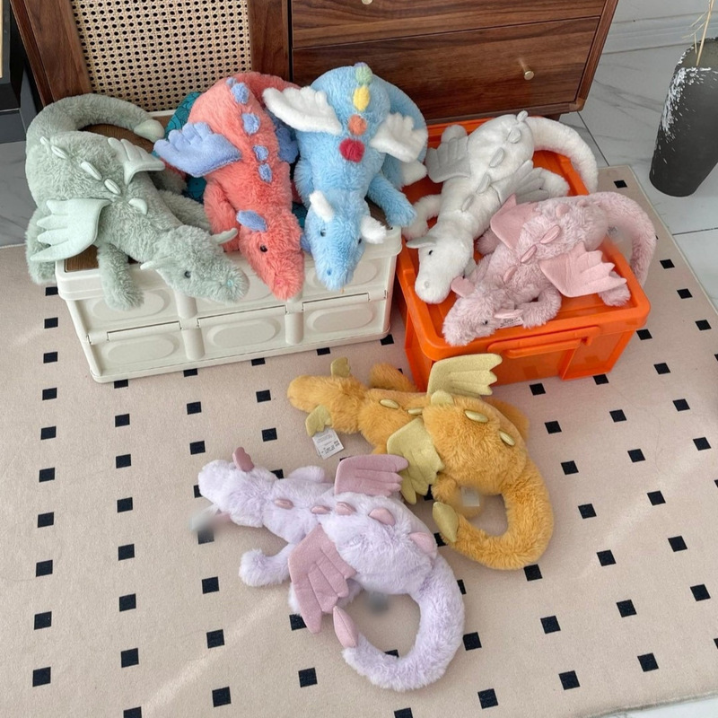 jellycat玩偶正版官方飞龙毛绒公仔玩具天空雪龙粉龙大号三标齐全|undefined