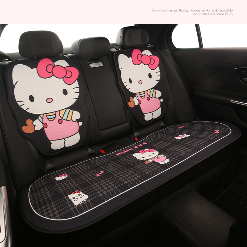 Love Kt Car Seat Cushion for All Seasons, Goddess Popular, High-End Seat Cover, Summer Cooling Pad, Ice Silk