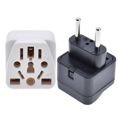 WY-9C欧规4.0mm两圆脚欧规插头转换插座欧标多面板用于欧盟俄罗斯