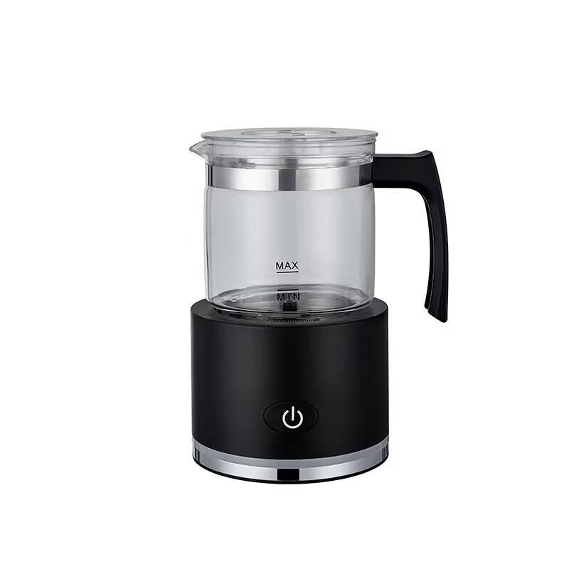 Suspensión magnética automática máquina de espuma de leche inteligente máquina de espuma de leche caliente y fría de doble golpe máquina de espuma de leche eléctrica dividida para el hogar calentador de leche