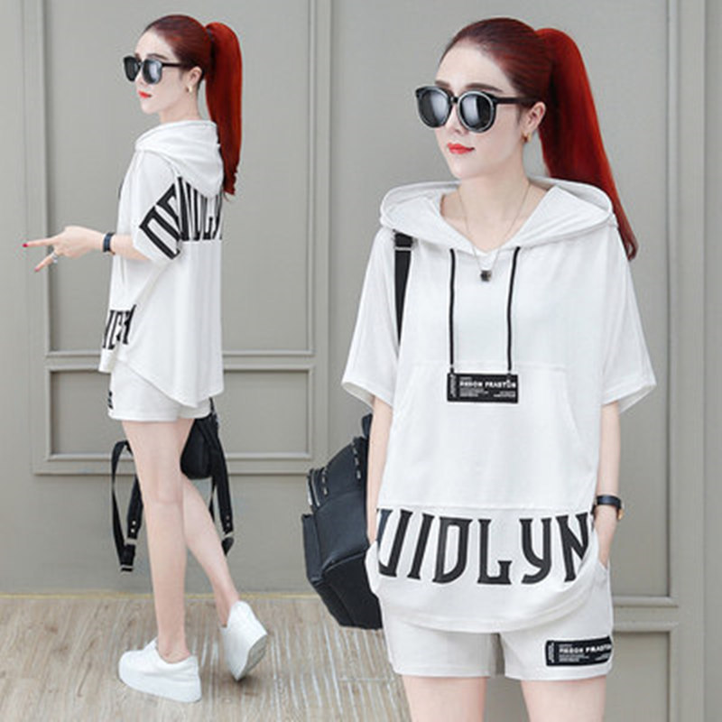 Casual Sportswear For Women, Outfit 2026 New Style, Fashionable And Trendy Summer Two-piece Shorts Set_ecoleips.com