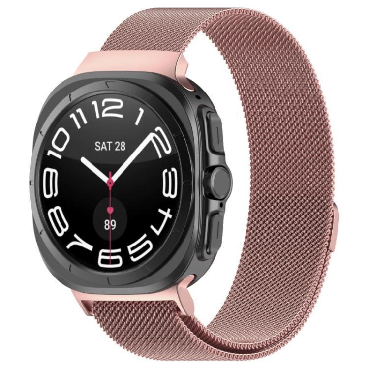 Para Samsung Watch Ultra absorción rápida de acero Milán correa de acero inoxidable correa trenzada