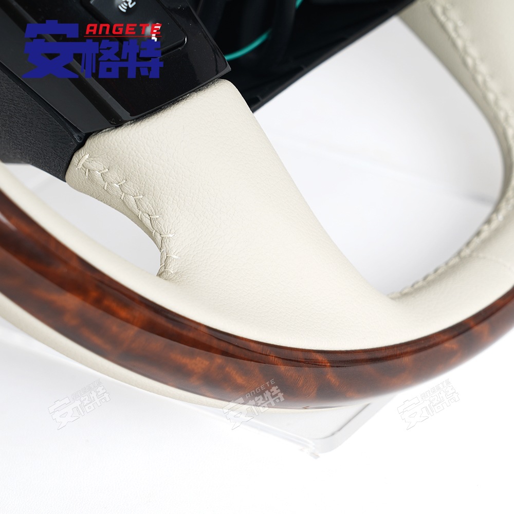 Suitable for Nissan Patrol Y62 Infiniti Qx56/Qx80 Peach Wood Beige High-End Car Steering Wheel Modification