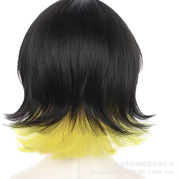 Blue Prison Cosplay Bee Music Back Anime Wig Anti-Curling Double Stitching Simulation Comfortable Headgear in Stock Wholesale - photo 4