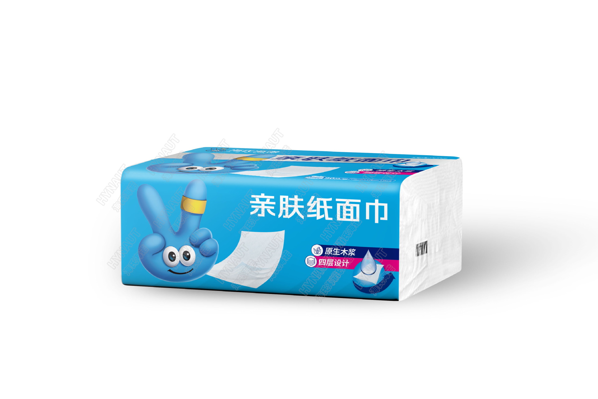 하이시 하이누오 제어판매 ZD111(H) 피부친화 종이 페이셜 티슈(140mmx170mm) 90매/팩 - 1팩