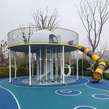 户外儿童游乐滑梯非标无动力游乐设备