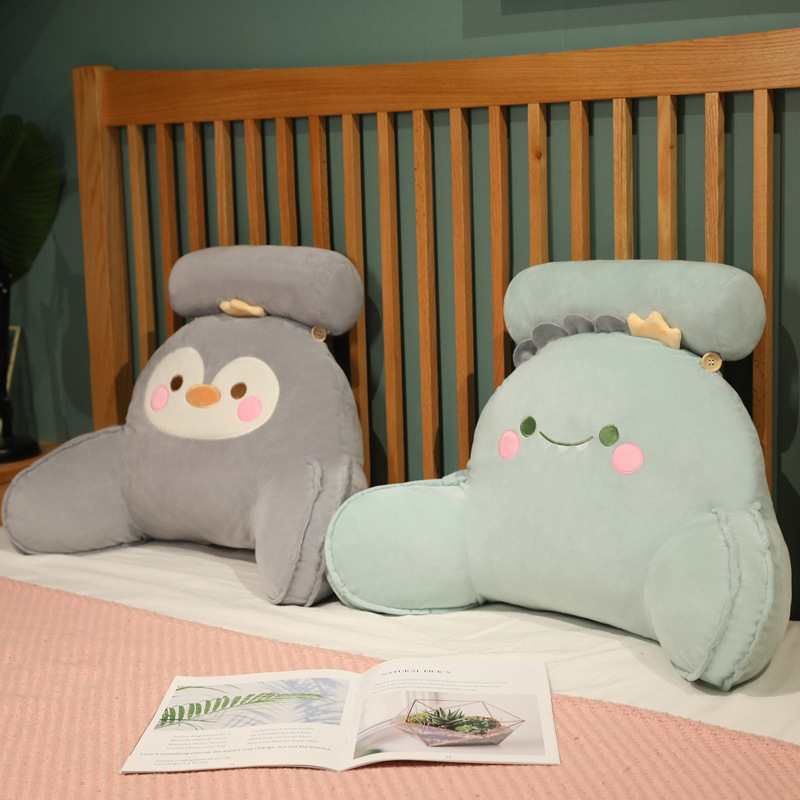 Pillow bed head leaned on the pillow cushion large back cushion soft bag bedside bedside waist reading artifact pillow office car 3