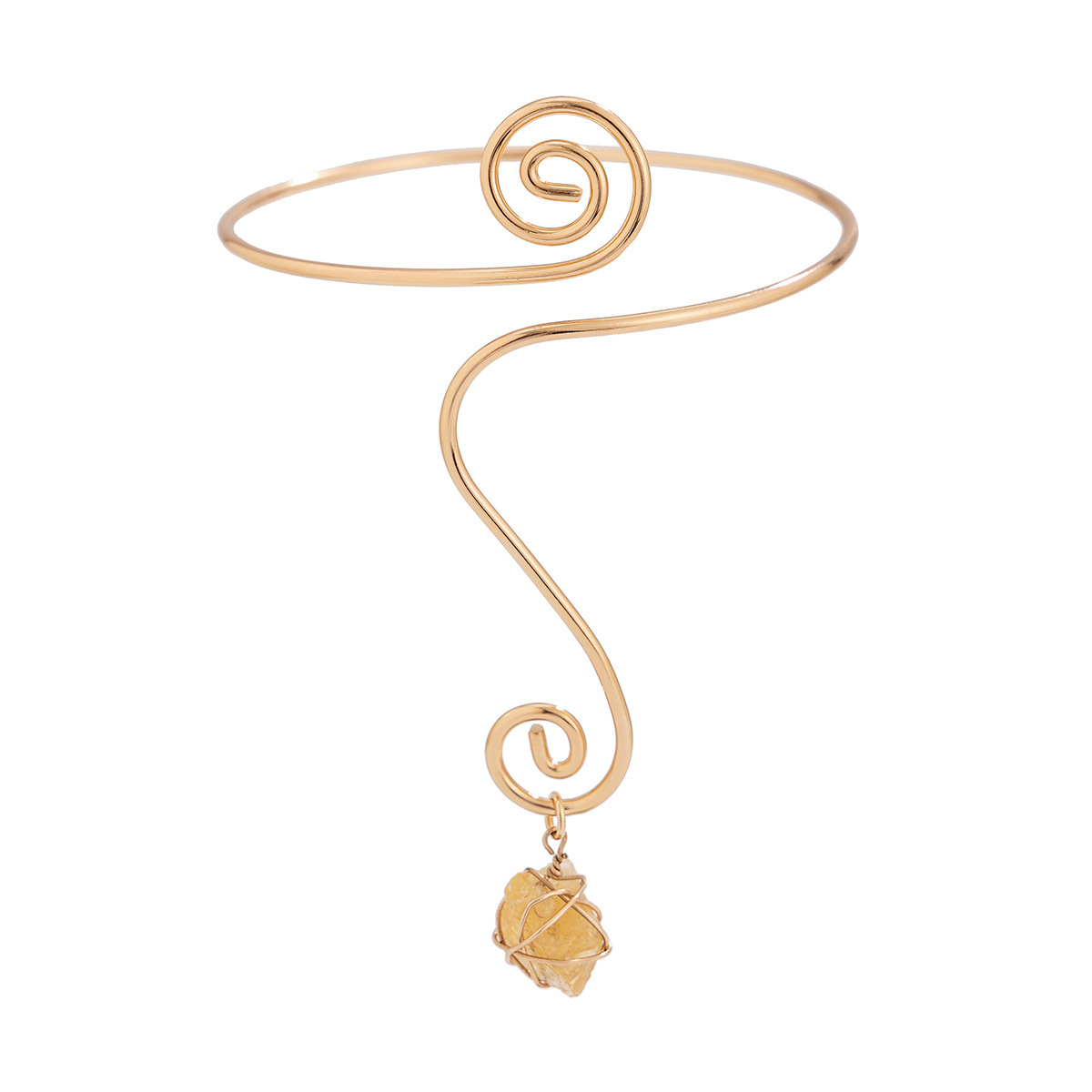 Wholesale Jewelry Simple Style Geometric Iron December Birthstone Turquoise Inlay Arm Bracelet display picture 20