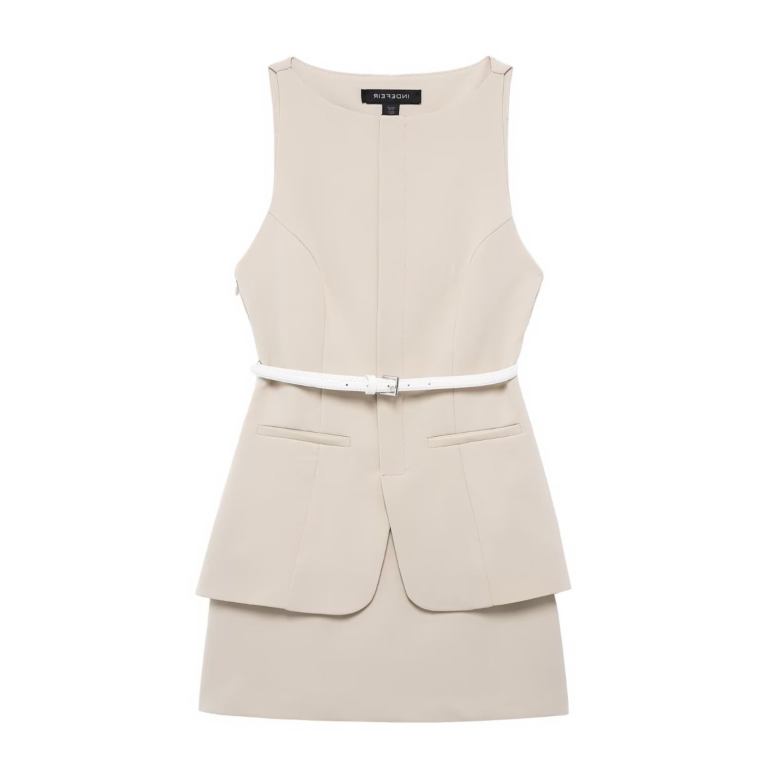 TAOP & ZA Spring and Summer New Women's Elegant Fashion Temperament with Belt Short dress 3152 308 710