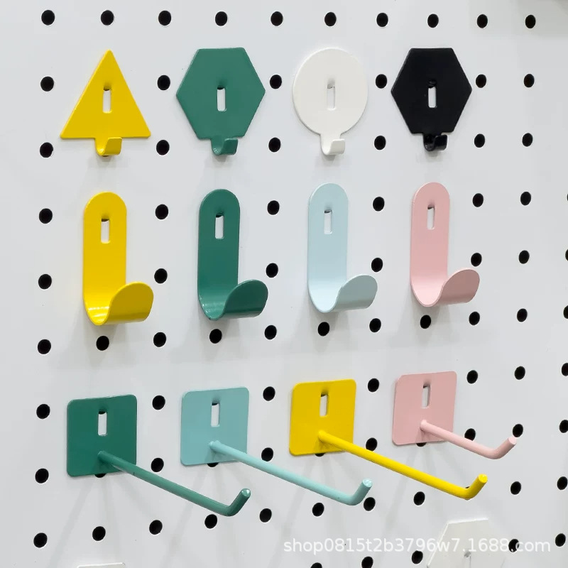 Pegboard Hook Accessories Universal Metal Magnetic Storage Rack Desk Organizer DIY Hanging Nails Gaming