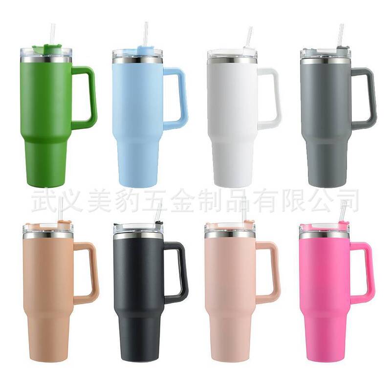 Spot 40oz1.2L handle Car Cup 304 stainless steel cold ice Cup portable with handle car