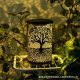 Amazon cross-border new wrought iron tree lamp outdoor courtyard solar viewing lamp decorative atmosphere hollow hanging lamp