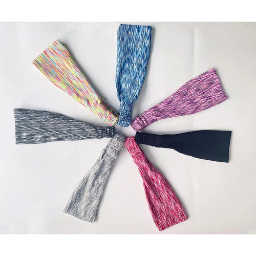 Sports headband, outdoor running, fitness, yoga, sweat-absorbent, fashionable headband, colorful men's and women's headscarf anti-sweat band