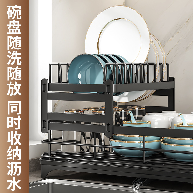 Transfronterizo de descarga de agua almacenamiento de platos estantería fregadero estrecho de cocina ventana nuevo tipo de estantería de agua doméstica