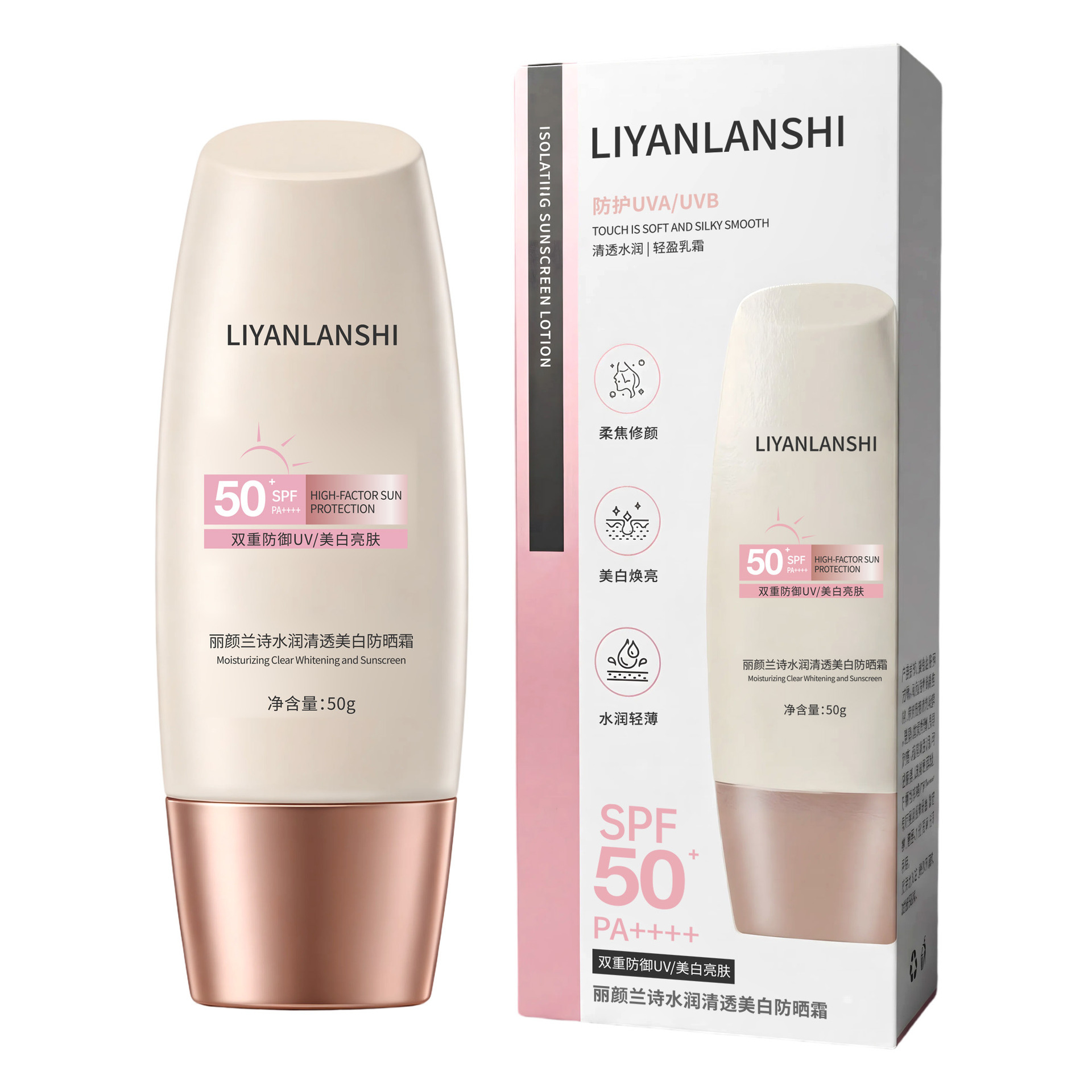 Liyan Lanshi Cap, protector solar impermeable, a prueba de agua, a prueba de UV, aerosol de protección solar, bloqueador, loción corporal, protector solar