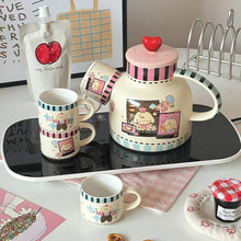 烘焙小羊高颜值陶瓷壶水杯礼品套装卡通恒温花茶壶一口杯伴手礼