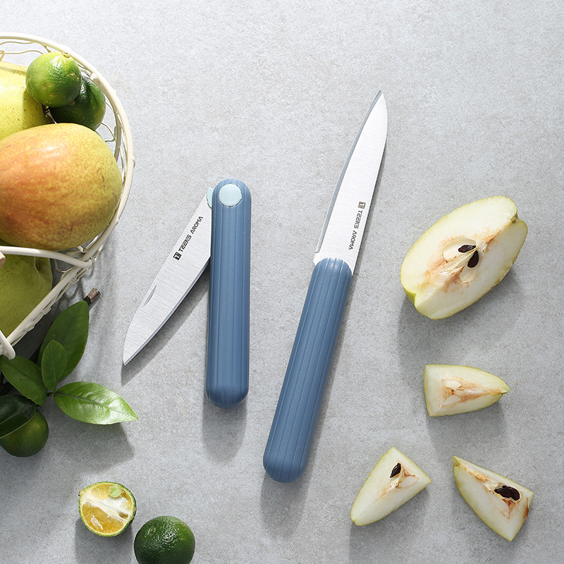 Turns Nordic style stainless steel fruit knife household portable peeler comfortable handle durable sharp