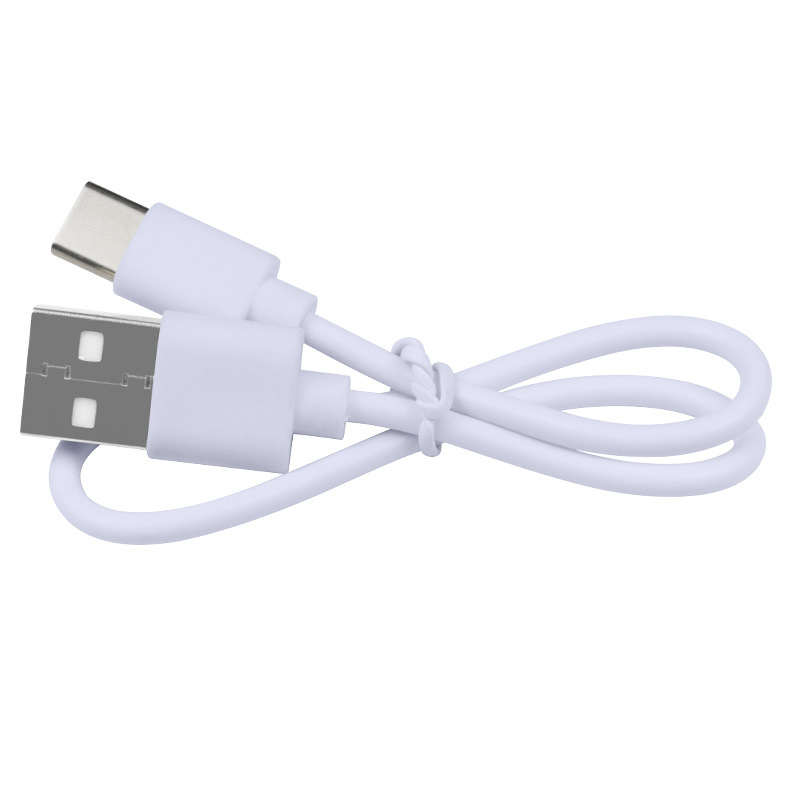 Pie 2A Suministro directo de fábrica Cable de carga Type-c 50cm1 m Pequeños electrodomésticos Cable de carga USB Calentador de manos Cable de máquina Cobre