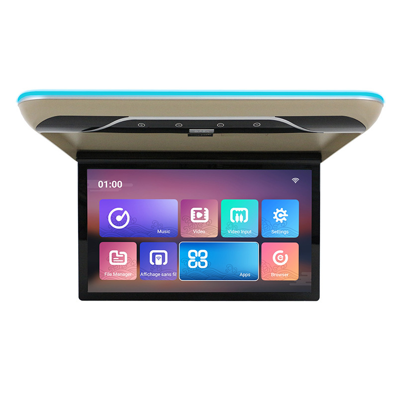 Car Ceiling-Mounted Monitor 17inch Ceiling-Mounted Foldable Monitor 17.3inch Ceiling-Mounted Android Monitor Car Tv