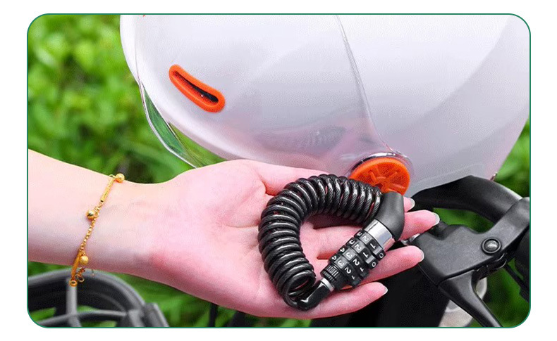 Bicycle Lock, Electric Vehicle Wire Lock, Mountain Bike, Motorcycle Anti-Theft Password, Steel Cable Lock, Luggage Lock, Helmet Lock