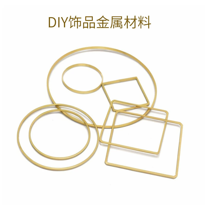 Ювелирные аксессуары ручной работы своими руками, популярные металлические геометрические квадратные круглые серьги, серьги, материал для сережек