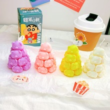 网红抖音ins可爱创意香薰蜡烛摆件叠叠猪猪伴手卧室拍照礼物生日