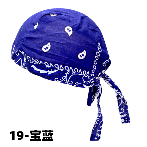 Cross-border hats Western Outdoor Cycling Pirate Hats Cotton Printed Single Walnuts Multicolor Street Dance Hip-Hop Headscarf Hat
