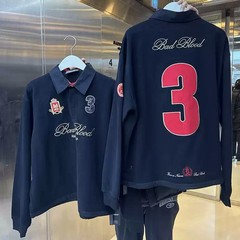 韓国のブラッドブラッドbcacシリーズのアメリカのカジュアルなゆったりしたスウェットの女性の長袖のコートのラグビーの上着のファッション