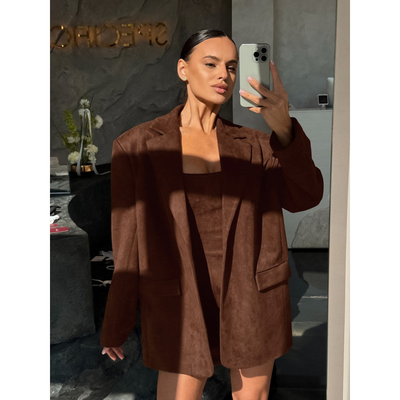 British-Style Casual Suit Jackets For Women's Autumn And Winter Atmosphere, Loose And Slimming, Retro Commuter Suits Who_ecoleips.com