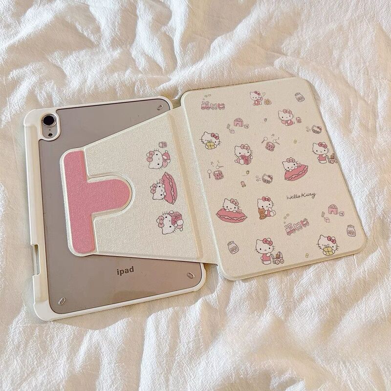 Full Screen Illustration Kt Cat Apple iPad 10Th Generation 360 Degree Rotating Protective Case Air6/5 Acrylic Tablet Case 9 Full Screen Illustration Kt Cat Apple iPad 10Th Generation 360 Degree Rotating Protective Case Air6/5 Acrylic Tablet Case 9
