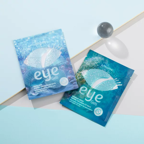 Kormesic Marine Collagen Eye Mask, Fully English-Labeled Hydrating Eye Mask Sheets, Cross-Border Manufacturer Approved