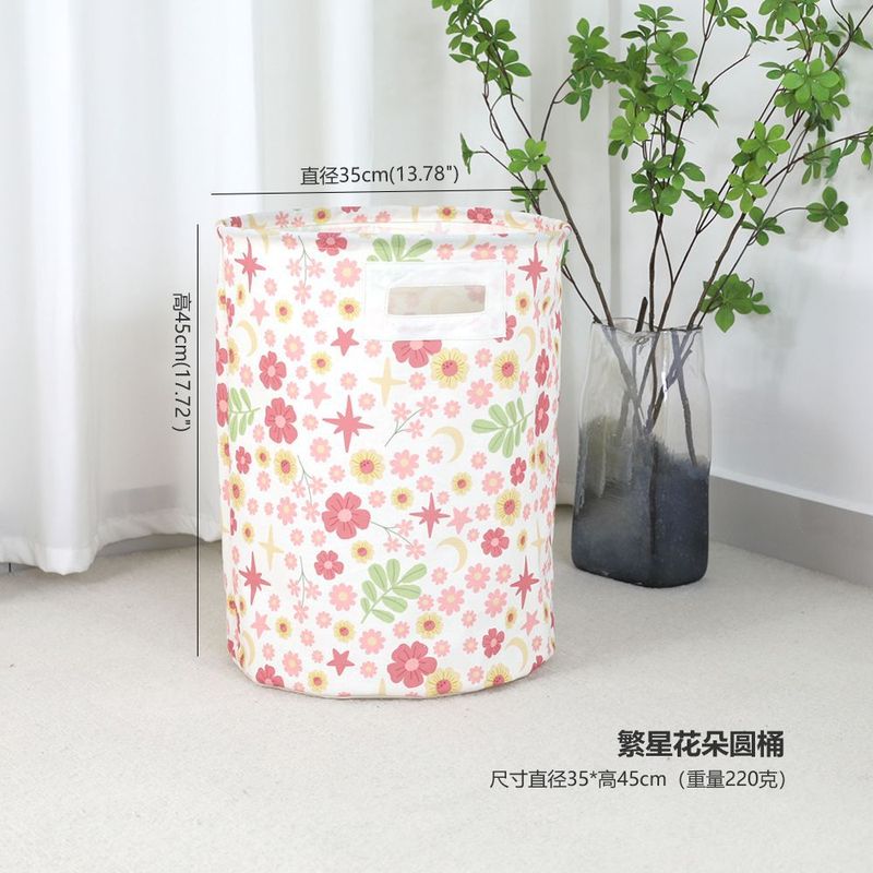 跨境棉布收纳盒家用玩具杂物整理箱衣服被子收纳袋家用洗衣篮衣篓|undefined