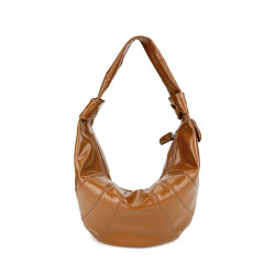 2024新款街頭潮流女士牛角包單肩斜挎餃子月牙包百搭可頌包