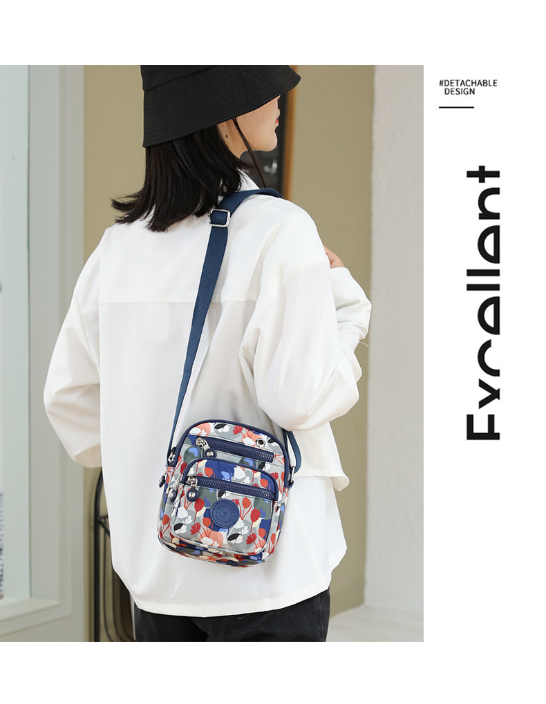 New Oxford Fabric Women's Mini Casual Crossbody Phone Bag Fashion Nylon Bag Single Shoulder Adjustable Waterproof Canvas Bag