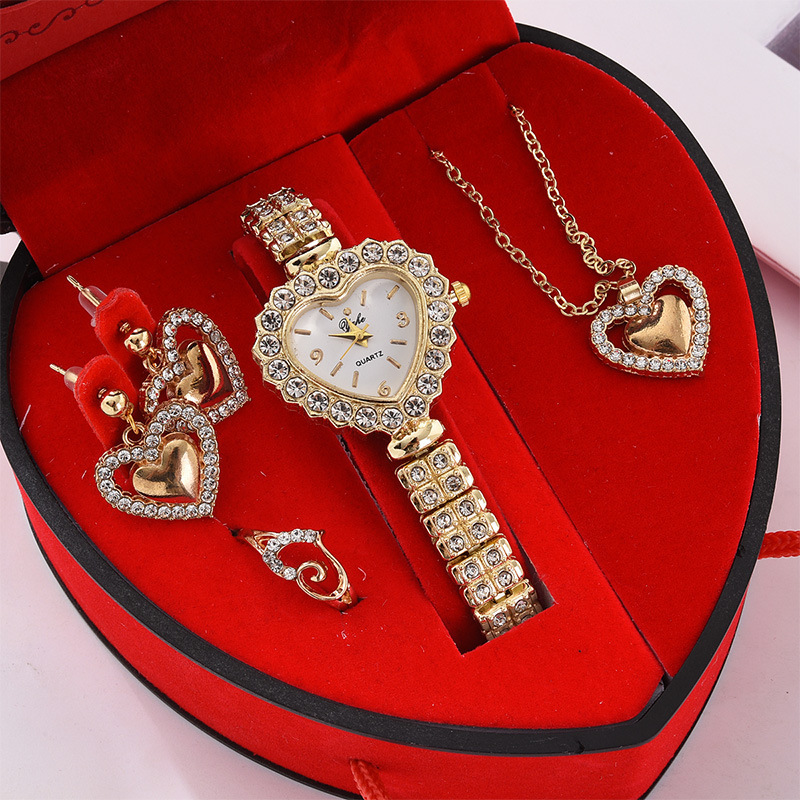 Reloj de moda para mujeres joyería set regalos collares pulseras relojes de pulsera de cuarzo mujeres