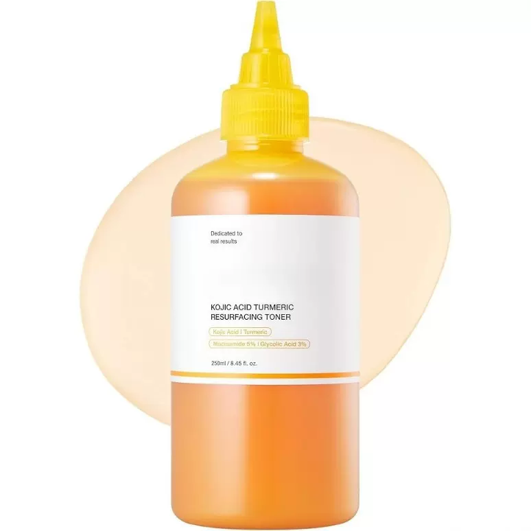 OEM姜黄曲酸爽肤水Kojic Acid Turmeric Smoothing Toner for Fac