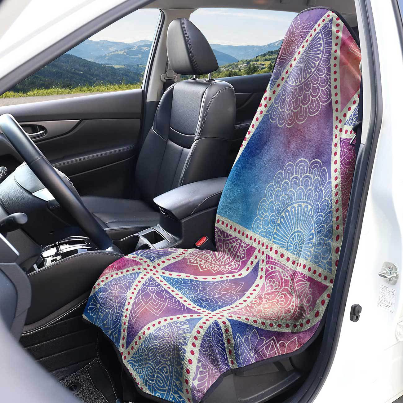 Car seat towel cover front seat protector suitable for gym and exercise, universal for all seasons, car use 31