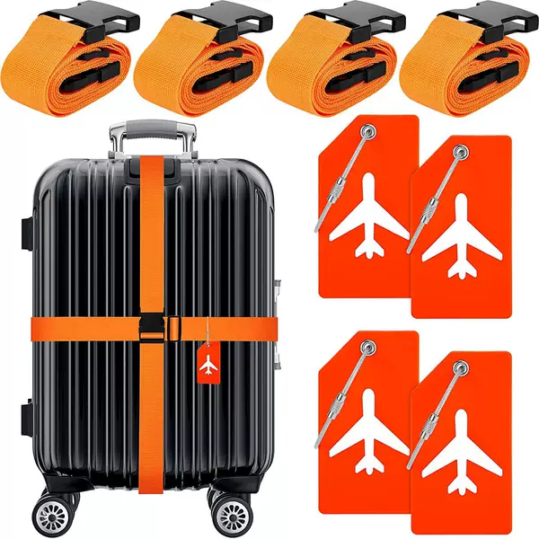 Luggage case strap reinforcement belt customs combination lock suitcase cross fixed belt suitcase packing belt adjustable