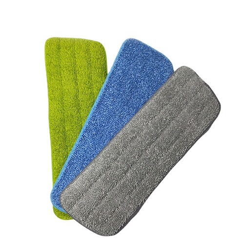 Microfiber Flat Mop Replacement Cloth Manufacturer Braided Cloth Spray Mop Head Velcro Cloth Cover Cleaning Supplies