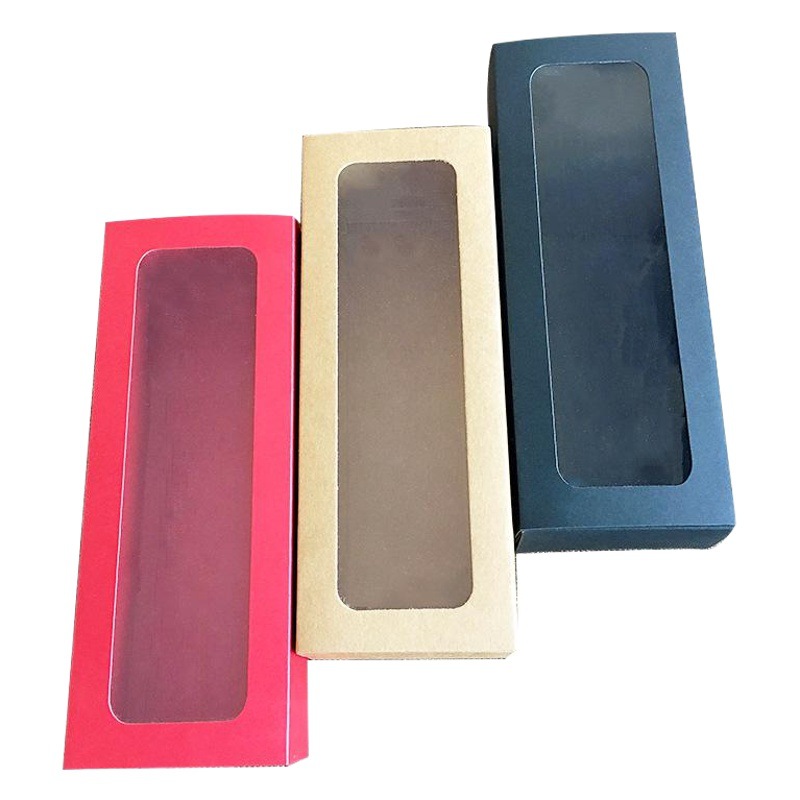 Azúcar marrón azúcar marrón burro-ocultar gelatina pastel de té caja de regalo caja de embalaje de galletas PVC Vintage Kraft caja de papel caja de cajón