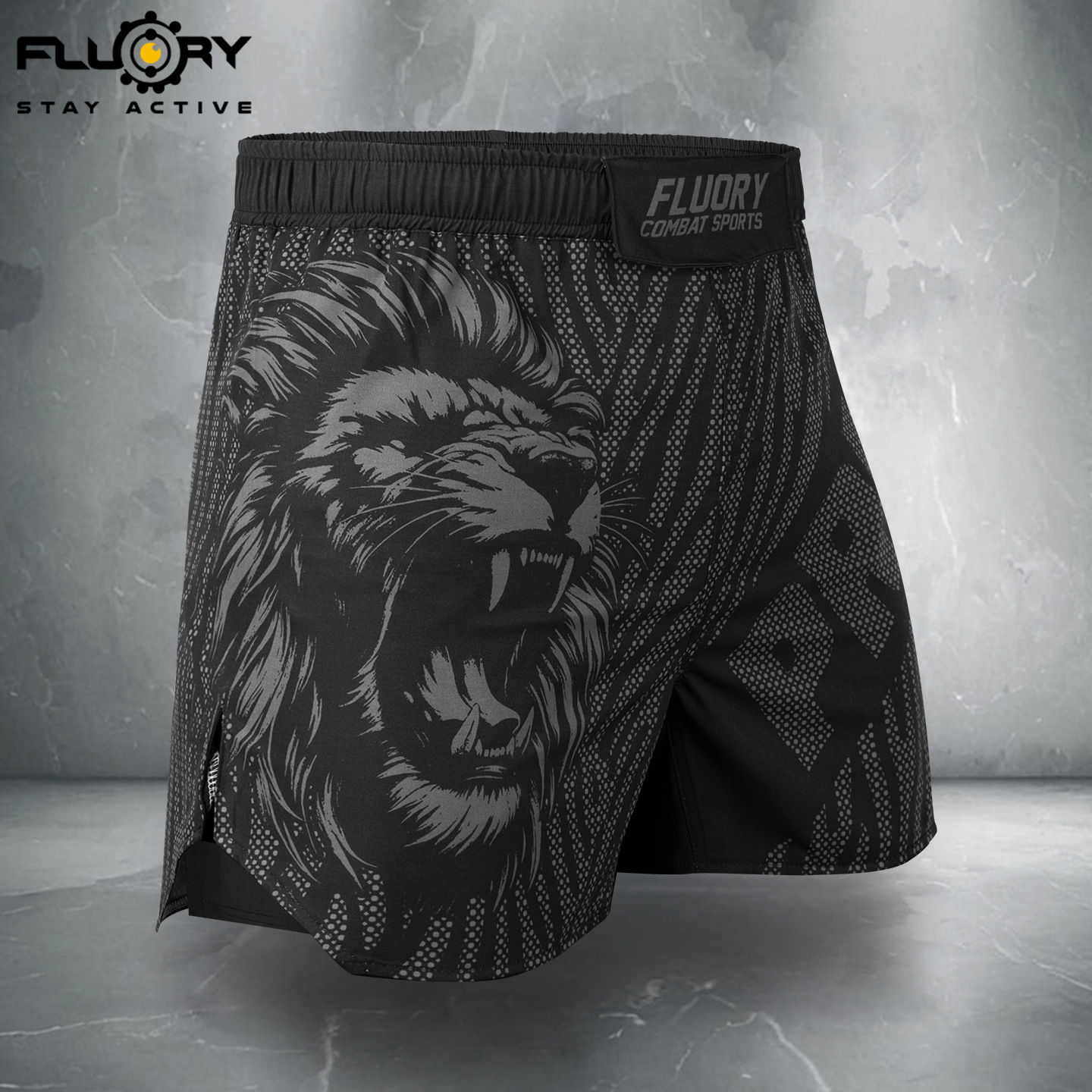 Fluory Fire Sports Shorts Free Fighting Pants Lion Men's and Women's Fitness Mma Shorts Anti-Exposure
