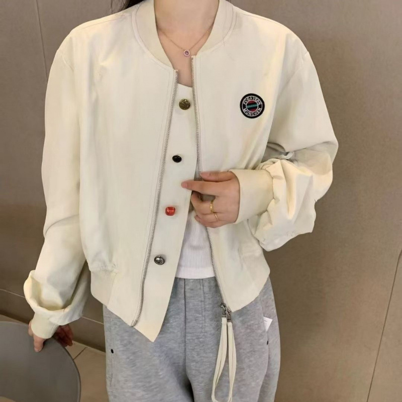 开春穿搭超火减龄独特超好看小香风休闲百搭黑色棒球服外套女|undefined