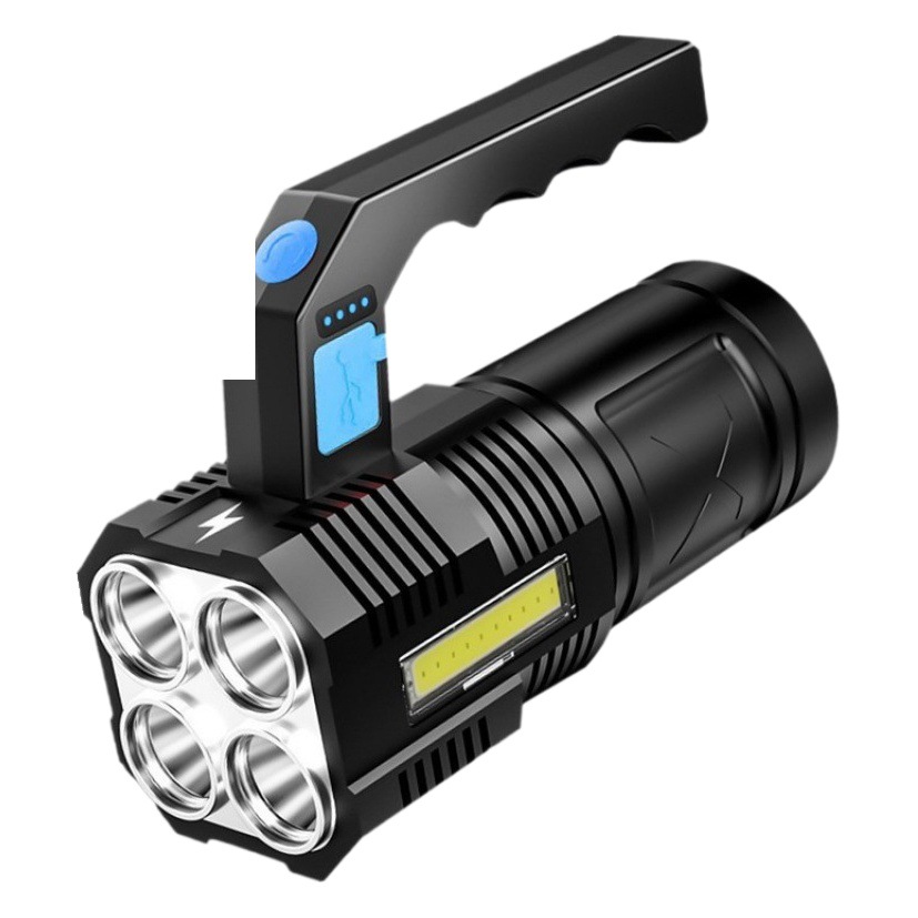 Cross-border 4led linterna de emergencia acampar al aire libre Android recargable portátil de la patrulla de incendios de pesca Searchlight