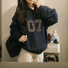 批发2025新品连帽卫衣大码女装学生秋冬新款情侣长袖上衣服外套