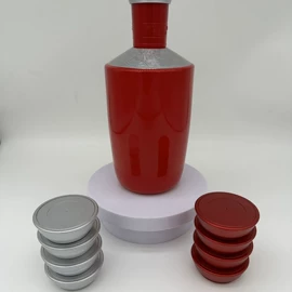 其他酒水包装;玻璃瓶;金属盖
