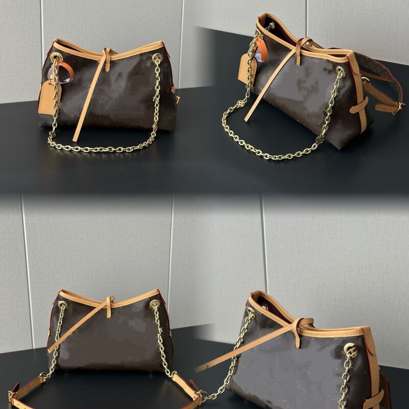 M&Lv Lv Brand Monogram Carryall Bb Women's Shoulder Bag Tote Bag Chain Bag Large Capacity Handbag