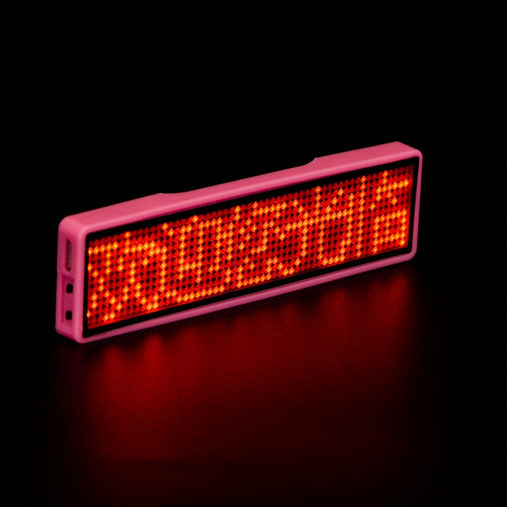 蓝牙电脑1155LED 工牌LED 名片屏LED NameTag发光胸牌，