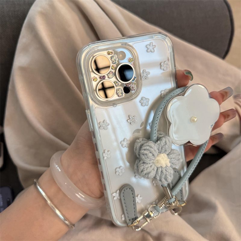 Flower 16ProMax Phone Case iPhone15 New 13 Women's Apple 14 Soft Case iphone12 Side Ins