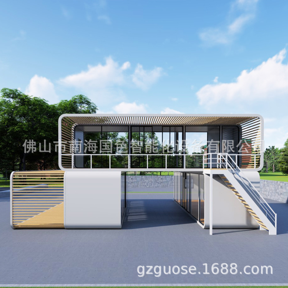 Cabina de manzana al aire libre habitación móvil actividad B & B cápsula espacial hotel característica inteligente pequeña villa habitación con vista al cielo estrellado